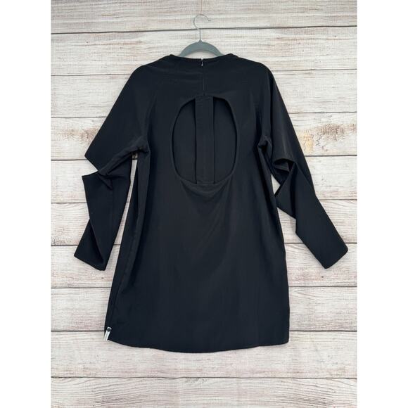One TeaSpoon Split Elbow Open Back Sheath Mini Dress Women's Size XXS Black - Picture 2 of 14